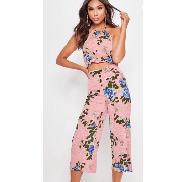 PrettyLittleThing Pants - SOLD NWOT prettlylittlething 2 piece floral set